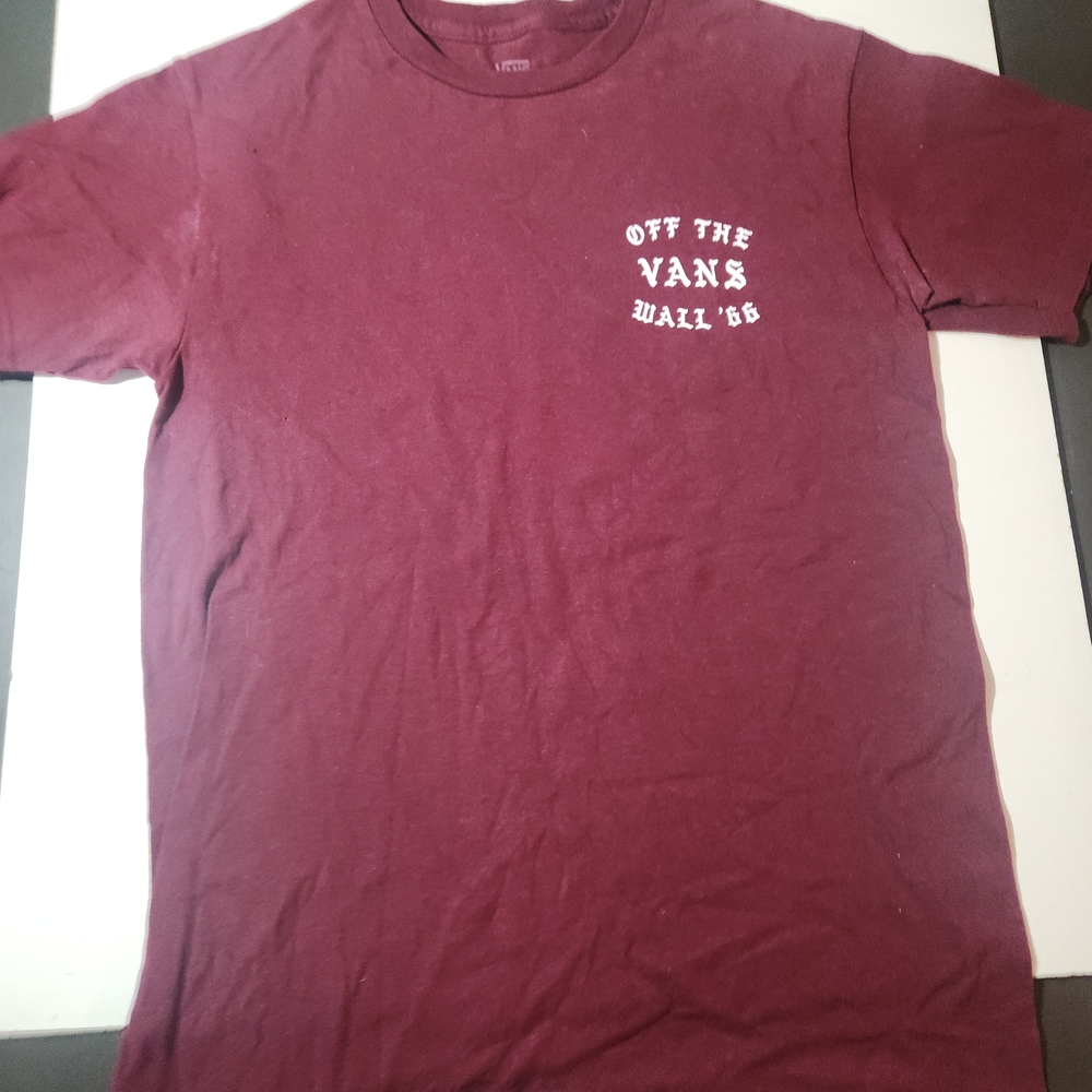 Vans Men's Burgundy Short Sleeve Tee